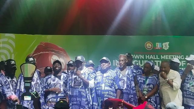 2027: Osun CityBoy Movement inaugurates executives, targets 250,000 members for Tinubu re-election