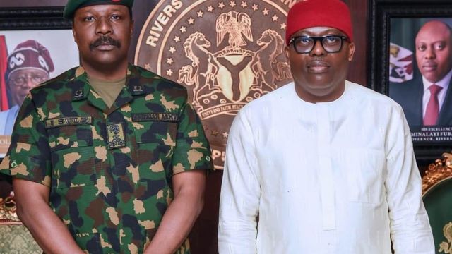 Fubara receives 6 Division Commander, pledges sustained partnership