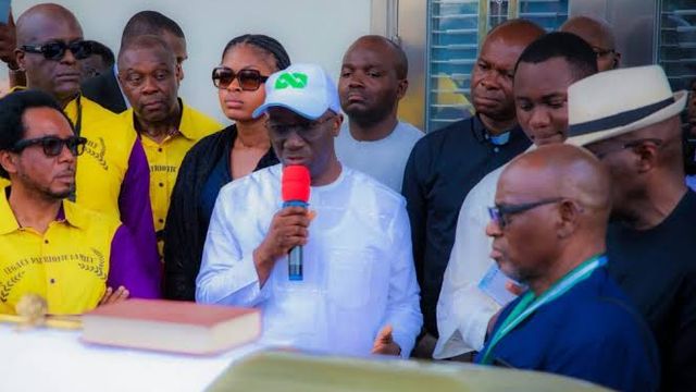 Okpebholo receives late Orbih’s remains at Benin Airport