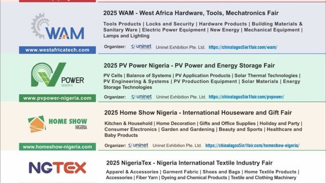 Lagos International Trade Fair under the China hall