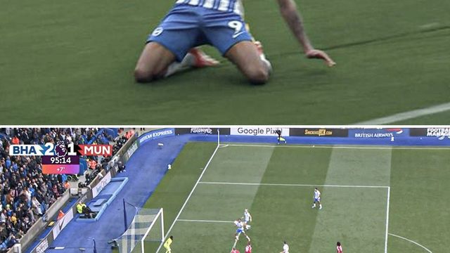 United lose at the death to Brighton