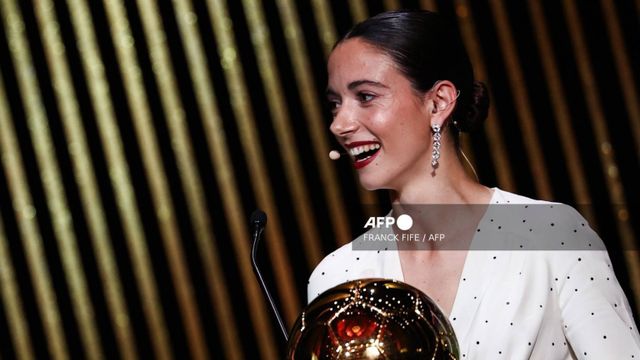 Aitana Bonmati wins second successive women’s Ballon d’Or