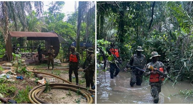 Soldiers seize 197,000 litres stolen crude in Niger Delta