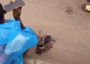 Dispatch rider suffers severe leg injury in crash near Abule Egba Bridge