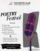 Poetry Club UDUS set for vibrant Festival, Workshop this September