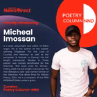 Michael Imossan is the new Curator of Poetry Column-NND
